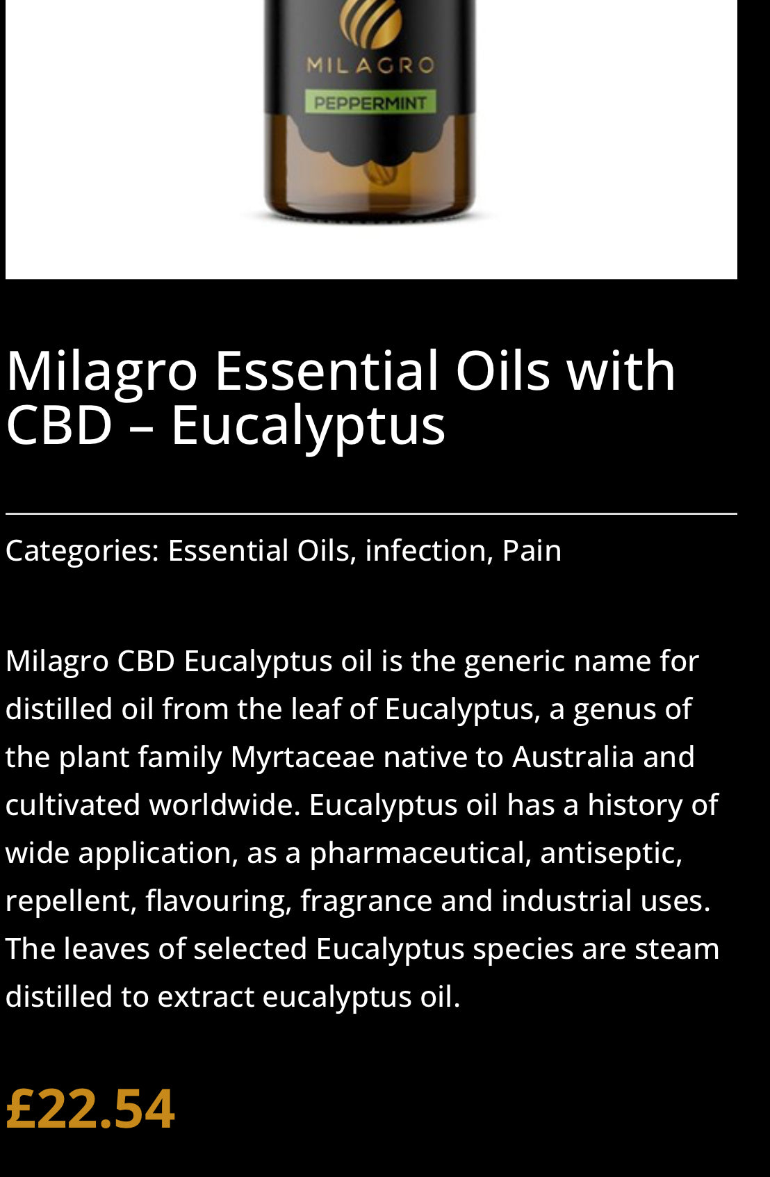 Milagro CBD Essential Oils