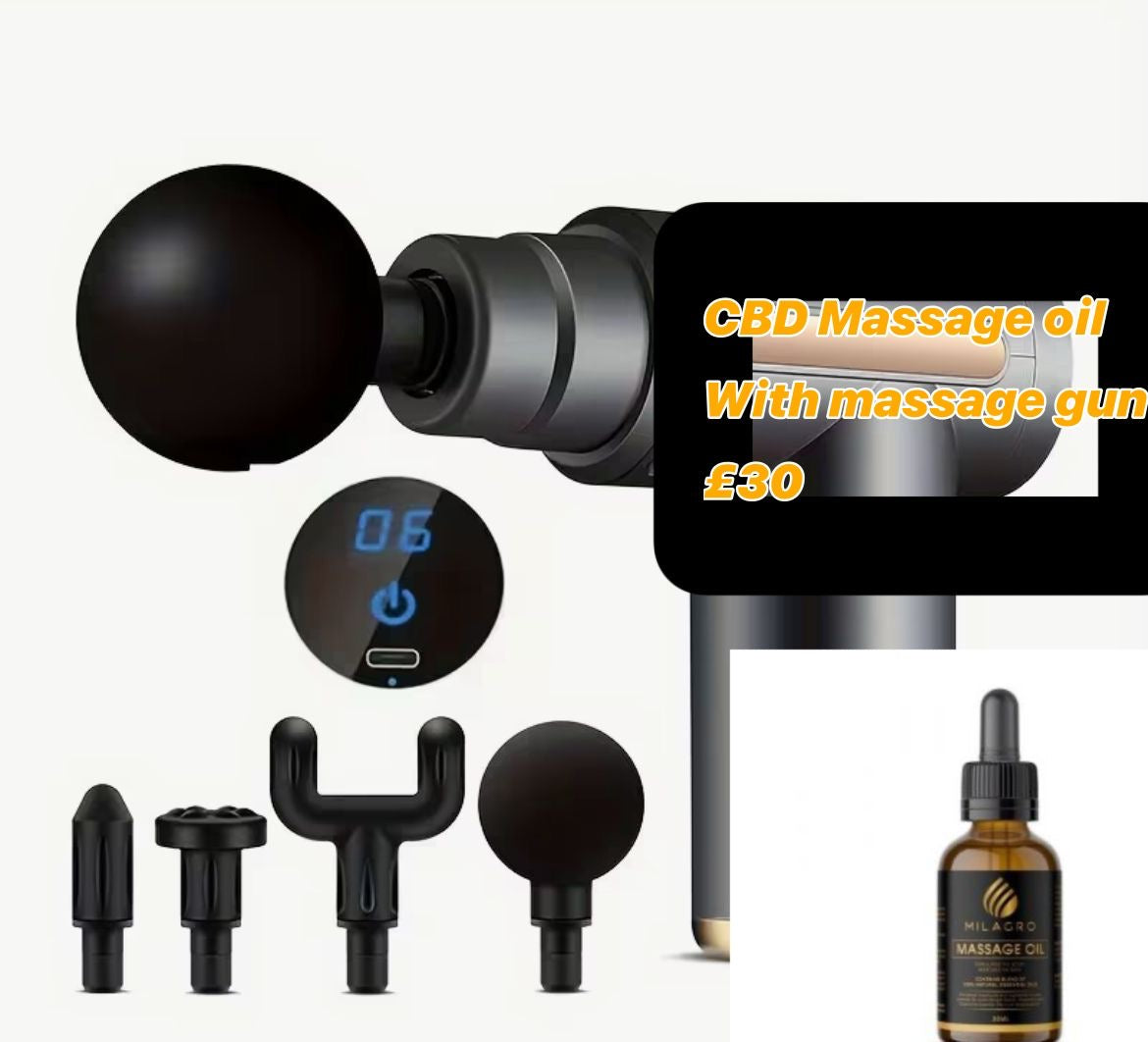 Massage gun + oil