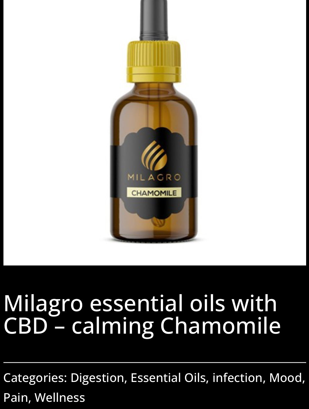 Milagro CBD Essential Oils