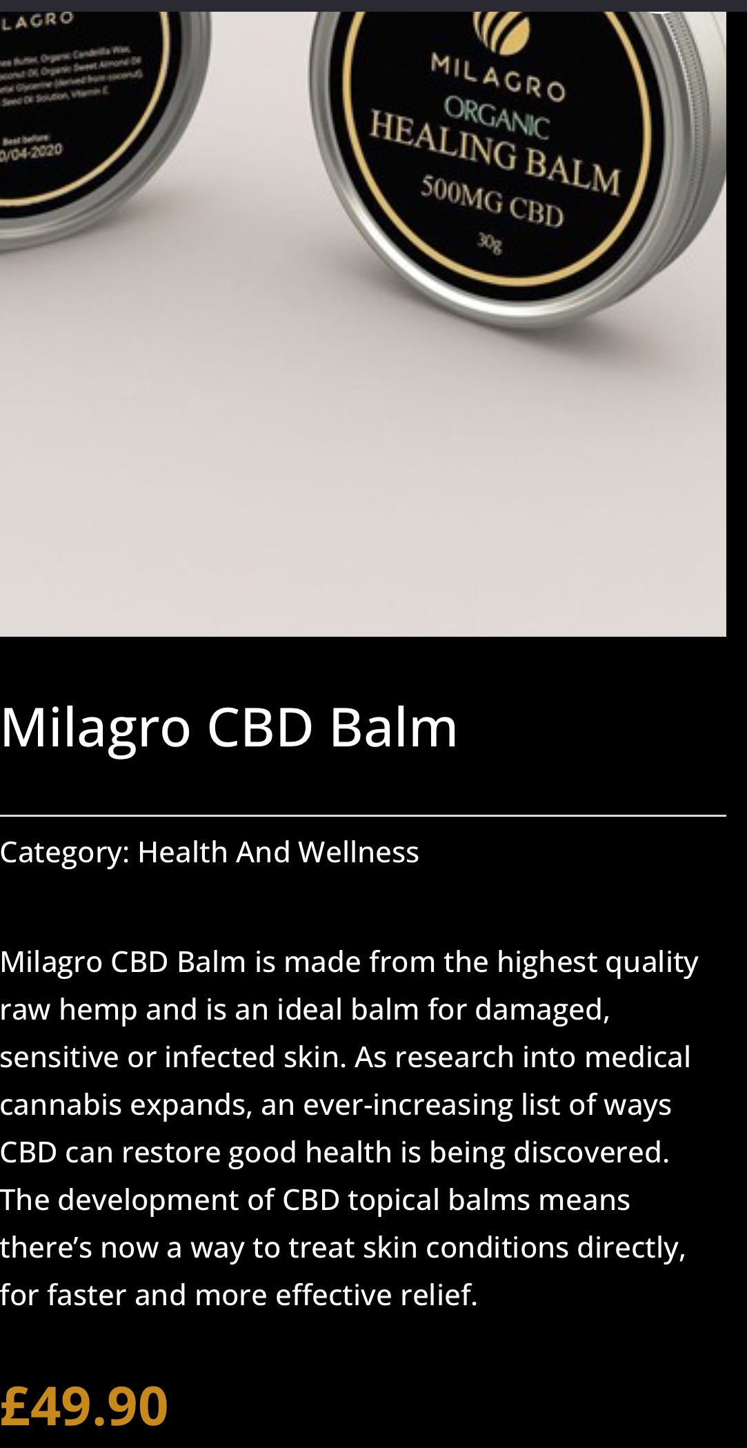 CBD balm