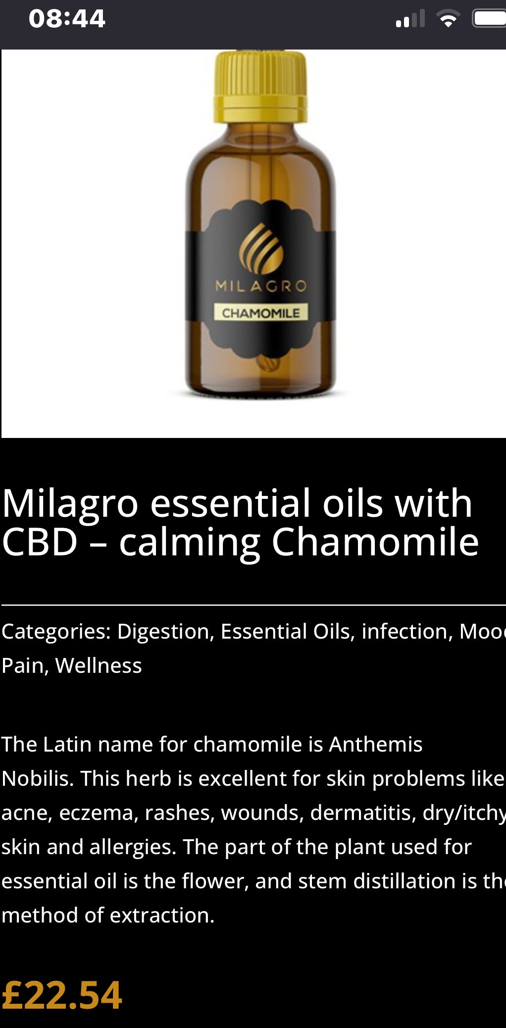 Milagro CBD Essential Oils