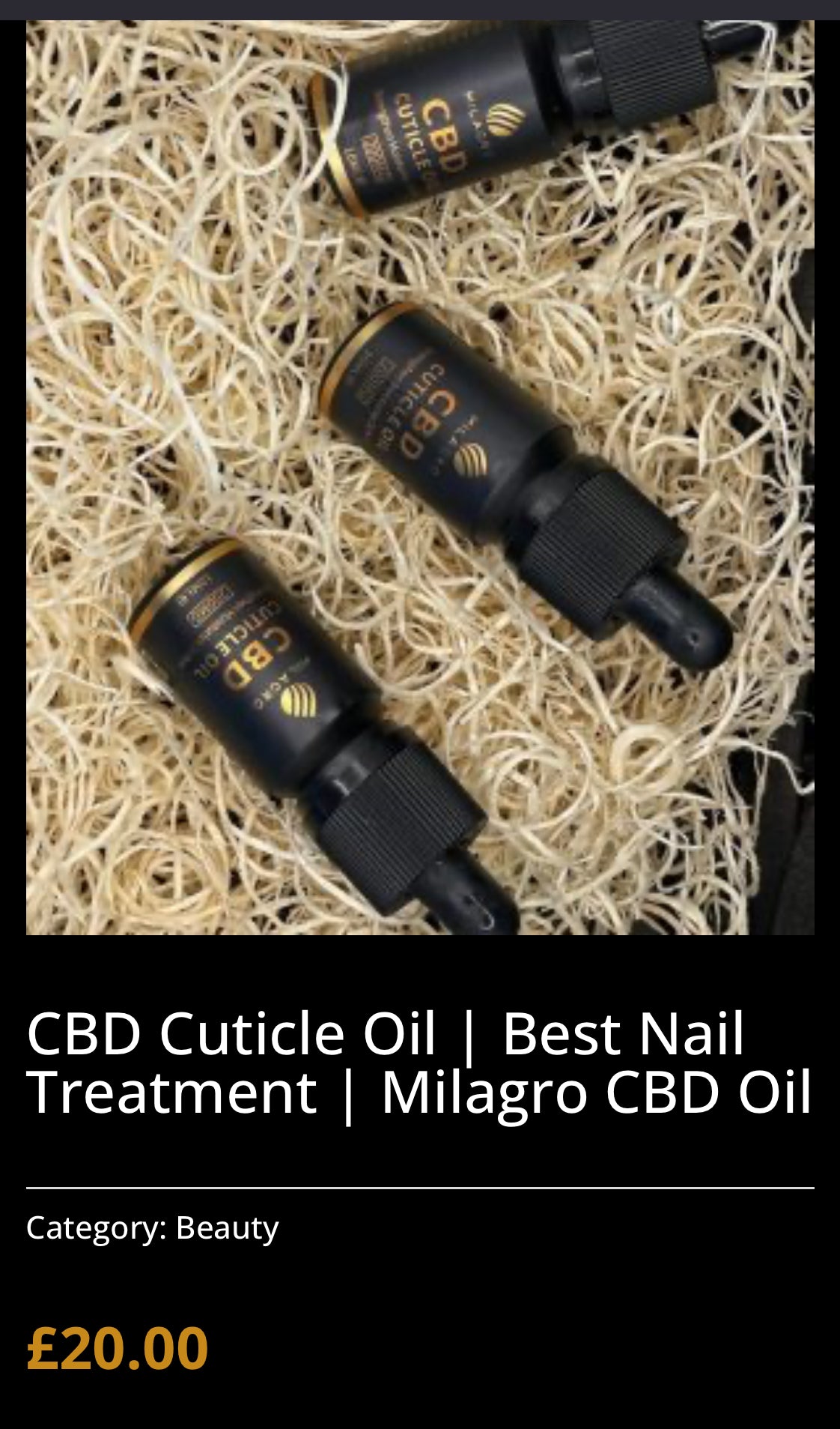 CBD cuticle oil