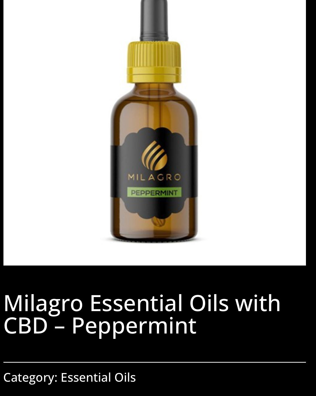 Milagro CBD Essential Oils