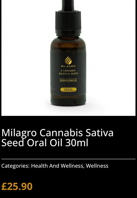 CBD sativa seed oil