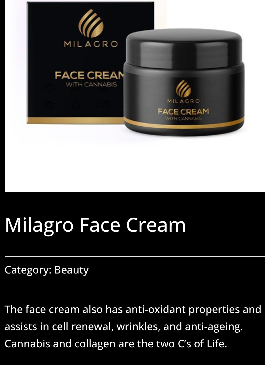 CBD face cream